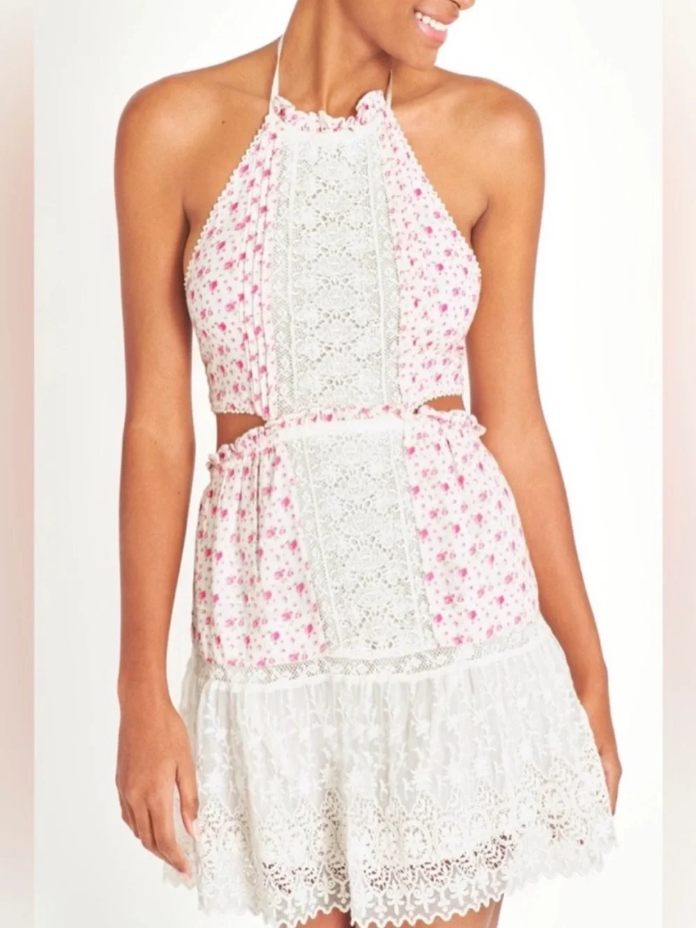 Loveshackfancy women’s kesia dress in poppy pink brand new with tags size xlarge - Picture 3 of 9